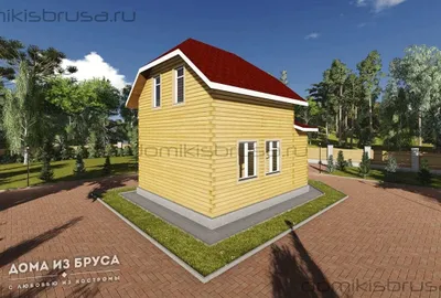 Проект дома из бруса ДБ-36 6х9 — фото 4
