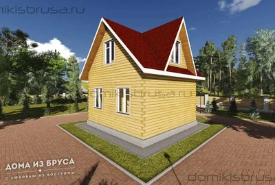 Проект дома из бруса ДБ-15 6х8 — фото 3