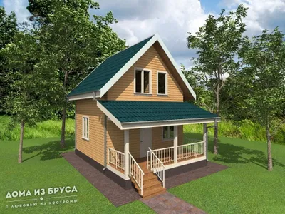 Проект «Дом из бруса 6х8» — фото 1