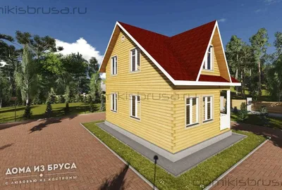 Проект дома из бруса ДБ-29 6х8 — фото 2