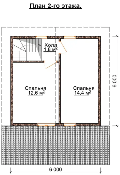 Проект «Дом из бруса 6х8» — фото 7