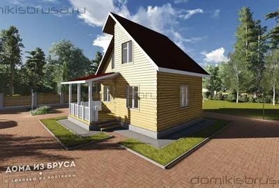 Проект дома из бруса ДБ-30 8х8 — фото 2