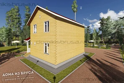 Проект дома из бруса ДБ-19 9х9 — фото 4
