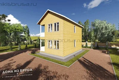 Проект дома из бруса ДБ-52 9х7 — фото 3