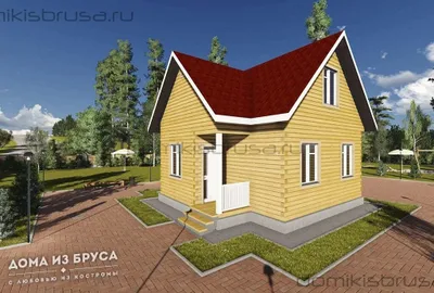 Проект дома из бруса ДБ-14 6х8 — фото 2