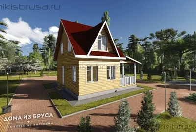 Проект дома из бруса ДБ-30 8х8 — фото 4