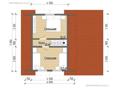 Проект дома из бруса ДБ-35 9х7 — фото 6