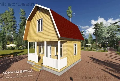 Проект дома из бруса ДБ-54 6х6 — фото 4