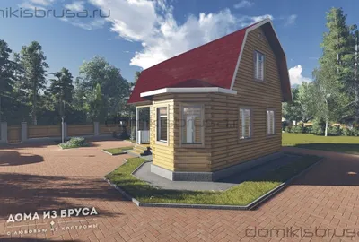 Проект дома из бруса ДБ-32 6х8 — фото 3