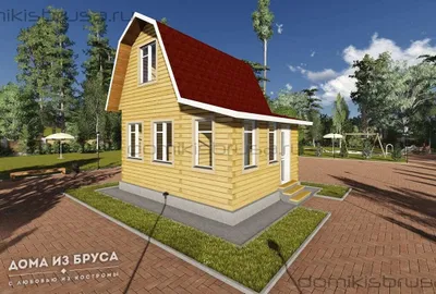 Проект дома из бруса ДБ-16 6х5 — фото 1