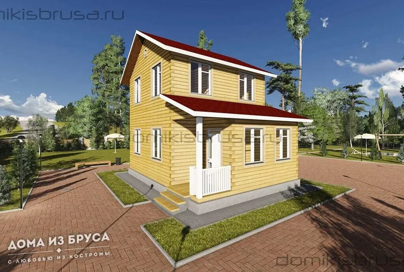 Проект «Проект дома из бруса ДБ-10 6х8»