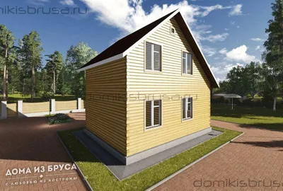 Проект дома из бруса ДБ-29 6х8 — фото 4