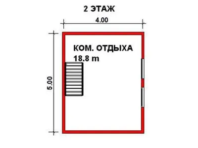 Проект бани из бруса Б-2 — фото 3