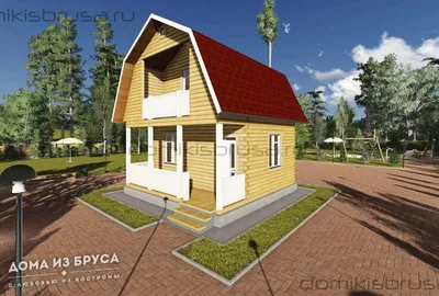 Проект дома из бруса ДБ-37 6х6 — фото 2
