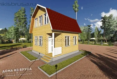 Проект дома из бруса ДБ-26 6х6 — фото 4