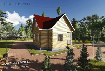 Проект дома из бруса ДБ-14 6х8 — фото 1
