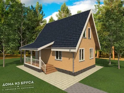 Проект дома из бруса ДБ-71 9х8 — фото 1