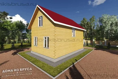 Проект дома из бруса ДБ-07 6х9 — фото 4