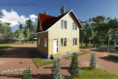 Проект дома из бруса ДБ-75 7х6 — фото 1