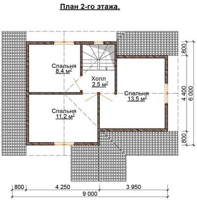 Проект дома из бруса ДБ-78 9х8 — фото 7