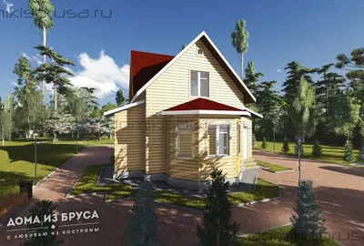 Проект дома из бруса ДБ-06 9х9 — фото 1