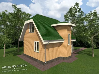 Проект «Дом из бруса 3 8х8» — фото 2