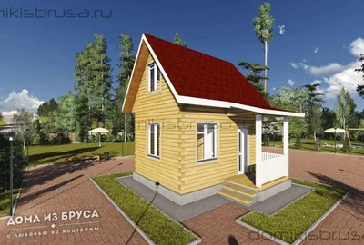 Проект дома из бруса ДБ-22 6х5 — фото 1