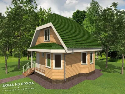 Проект дома из бруса ДБ-79 7х8 — фото 1