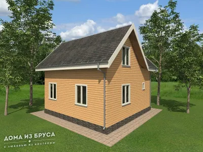 Проект «Дома из бруса ДБ-04 8х8» — фото 3