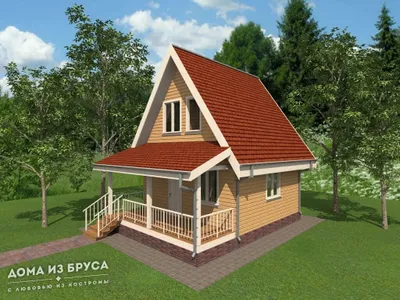 Проект дома из бруса ДБ-68 6х8 — фото 4