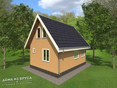 Проект дома из бруса ДБ-73 8х8 — фото 3