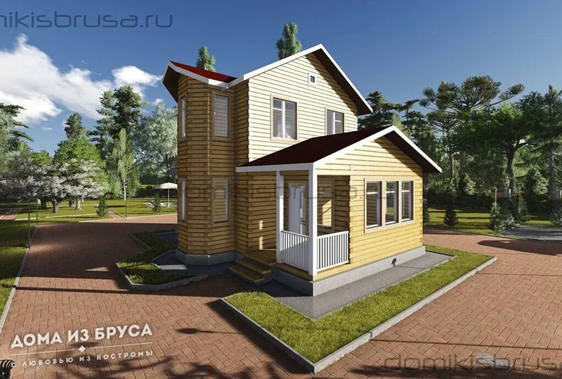 Проект «Проект дома из бруса ДБ-18 9х10»
