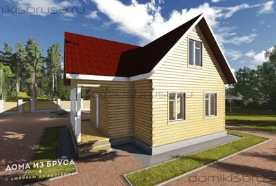 Проект дома из бруса ДБ-12 9х9 — фото 3