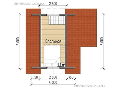 Проект дома из бруса ДБ-22 6х5 — фото 6