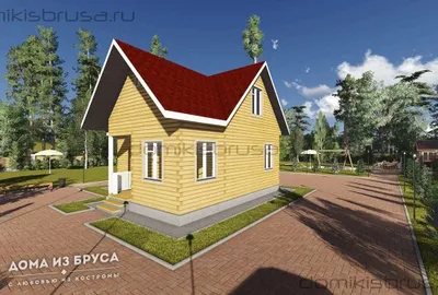 Проект дома из бруса ДБ-31 9х9 — фото 1