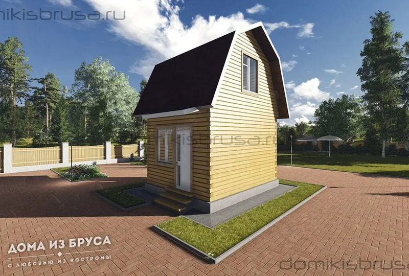 Проект «Проект дома из бруса ДБ-20 5х4»