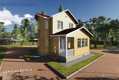Проект дома из бруса ДБ-18 9х10 — фото 1