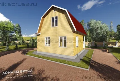 Проект дома из бруса ДБ-32 6х8 — фото 2