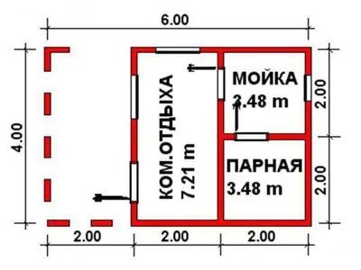Проект бани из бруса Б-15 — фото 2