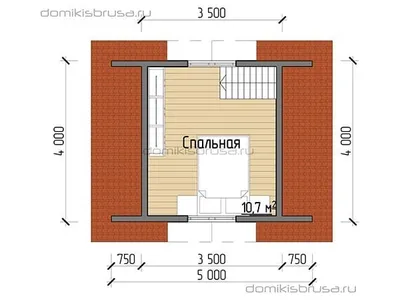 Проект дома из бруса ДБ-20 5х4 — фото 6