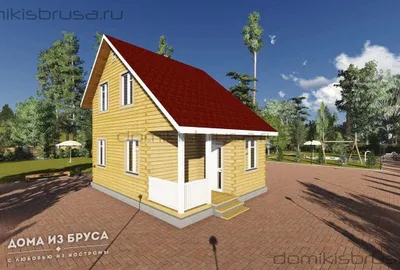 Проект дома из бруса ДБ-53 6х8 — фото 1