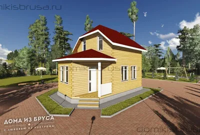 Проект дома из бруса ДБ-36 6х9 — фото 1