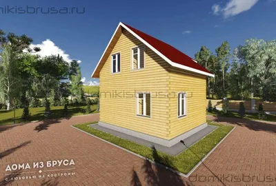 Проект дома из бруса ДБ-42 7х8 — фото 3