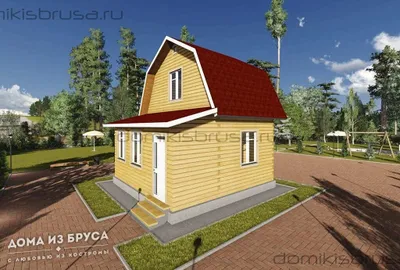Проект дома из бруса ДБ-24 6х6 — фото 4