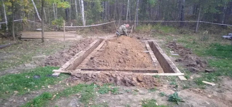 Ярославская область: ленточный фундамент и баня 6×3