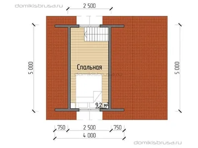 Проект дома из бруса ДБ-16 6х5 — фото 6