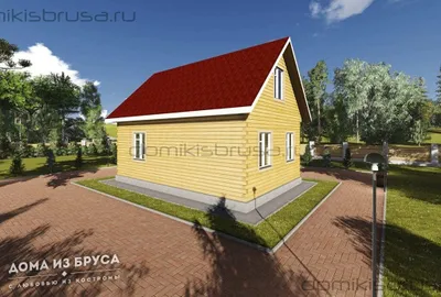 Проект дома из бруса ДБ-31 9х9 — фото 4