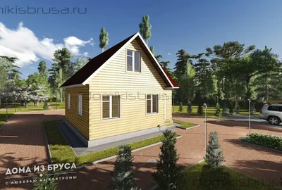Проект дома из бруса ДБ-50 8х8 — фото 1