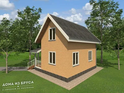 Проект «Дома из бруса ДБ-04 8х8» — фото 4