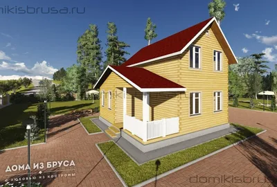 Проект дома из бруса ДБ-80 8х8 — фото 3